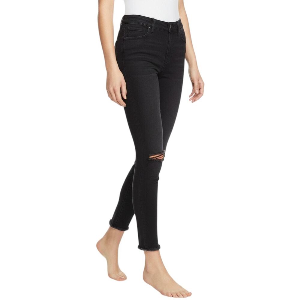 J Brand Blue Mid-Rise Cropped Skinny Leg Jeans, M/US28